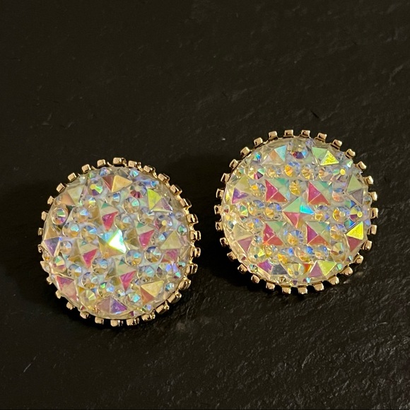 Iridescent Statement Earrings - Picture 6 of 8